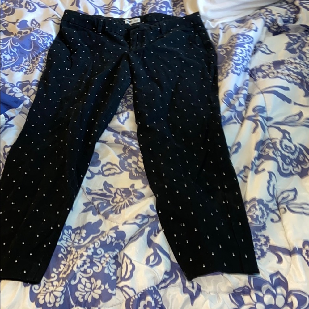 Black with white dots jeans